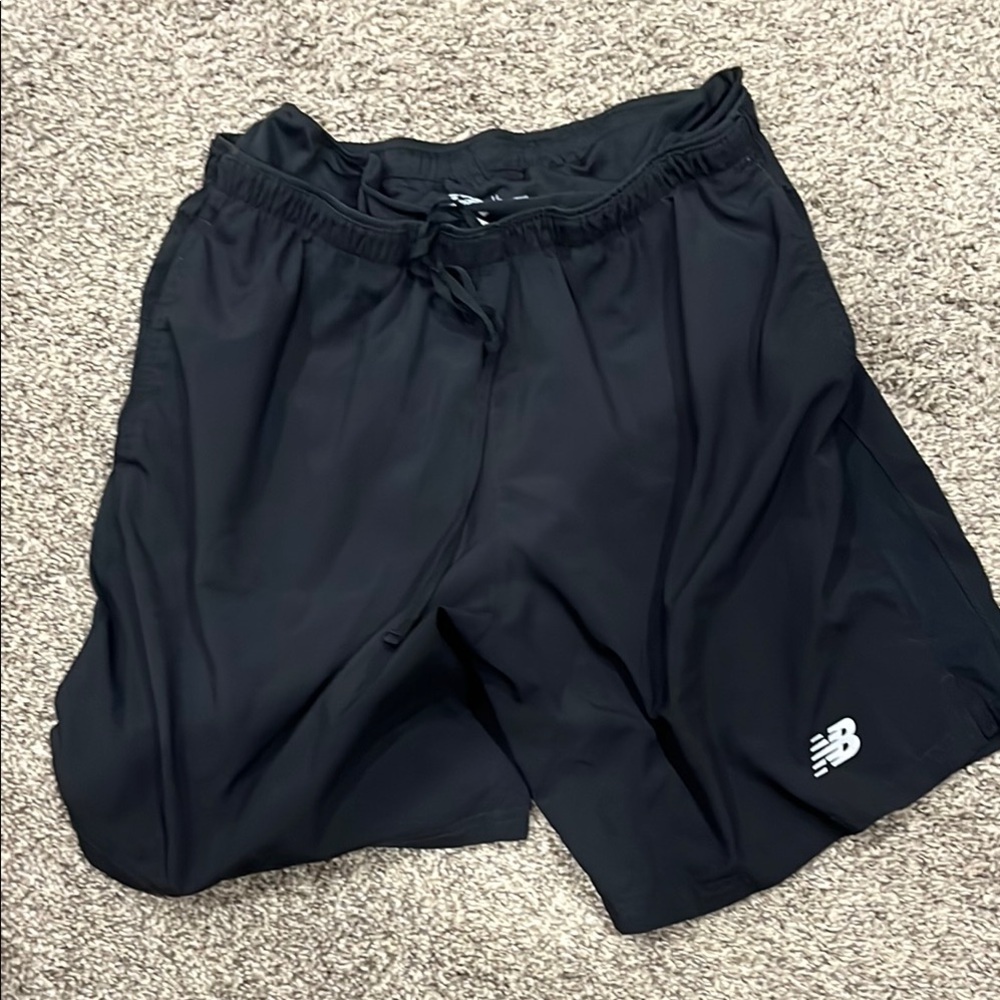 New Balance Men's Black Athletic Shorts